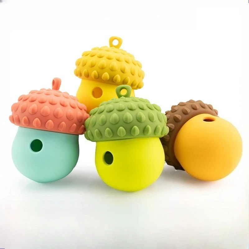 

Dog Toys Leaking Food Ball Funny Interactive Pet Slow Feeder Bowl Puzzle Toy Pinecone Pet Tooth Cleaning Chew Toys Pet Supplies