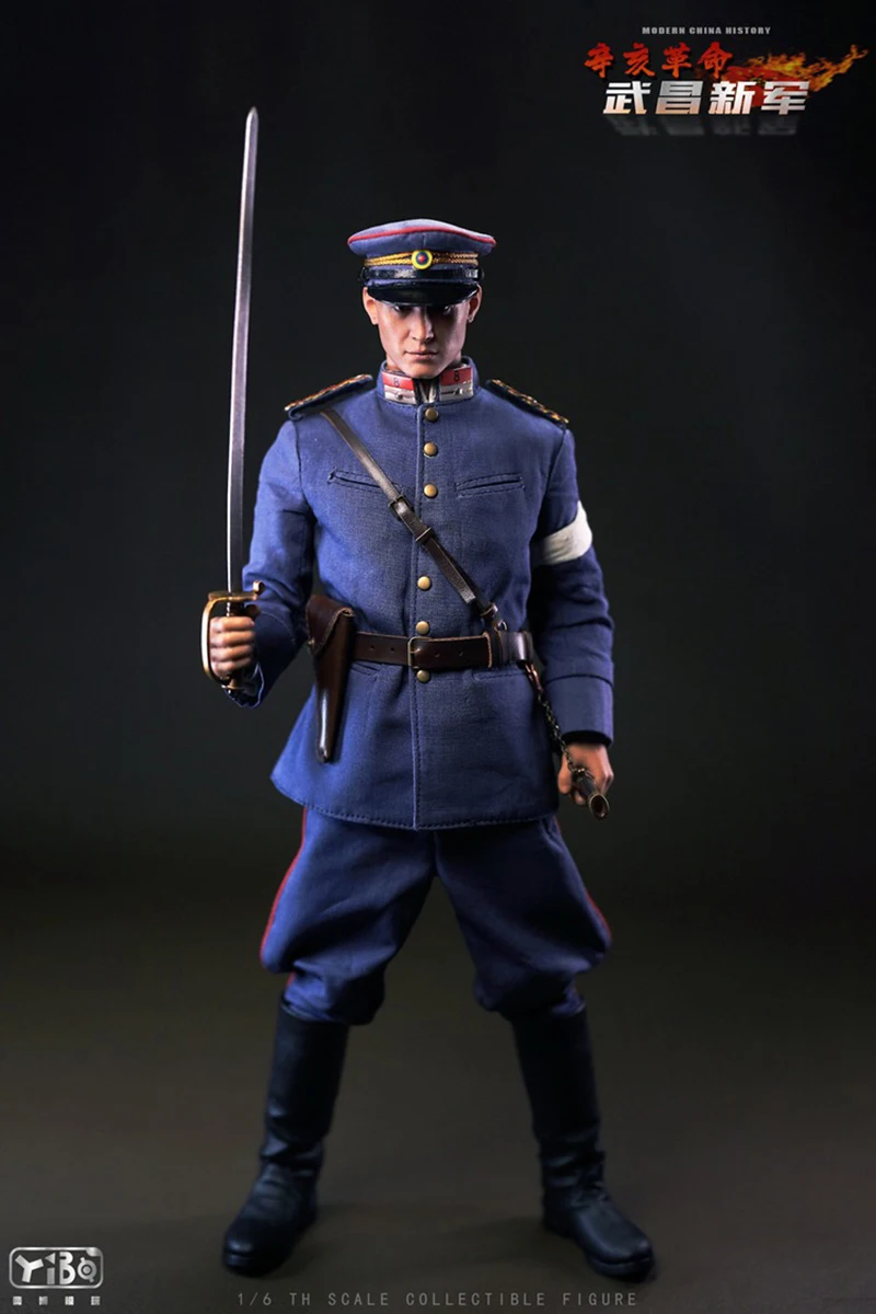 YIBO 003 Figurka kolekcjonerska w skali 1/6 The Revolution Of 1911 Military War Dolls Pełny zestaw 12 cali Mężczyźni Żołnierz Figurka akcji Ciało