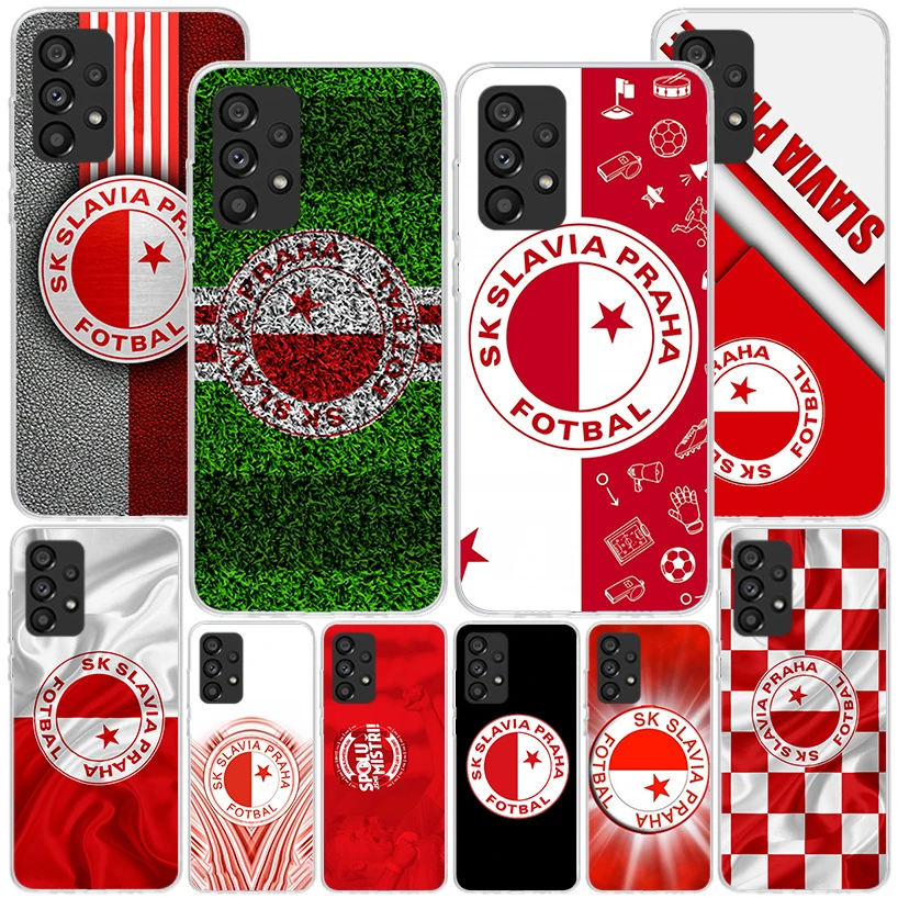 Sk Slavia Praha Czech Republic Phone Case For Samsung Galaxy A17 A16 A15 A14 A13 A57 A56 A55 A54 A53 A37 A36 A35 A34 A33 A26 A25