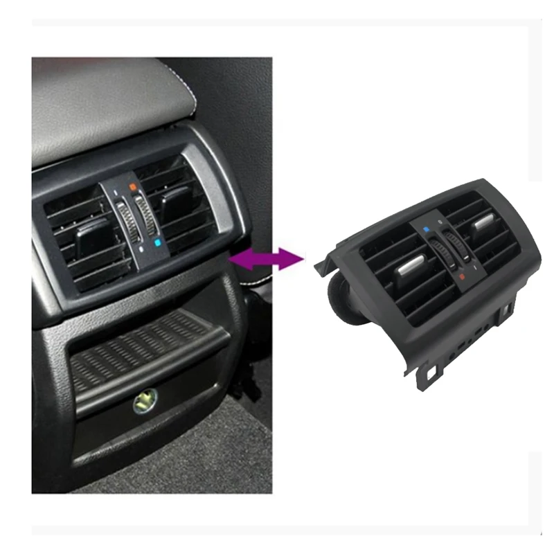 Car Rear Air Conditioner Vent Outlet Assembly Accessories For BMW X3 F25 2011-2017 X4 F26 2013-2018 64229200888