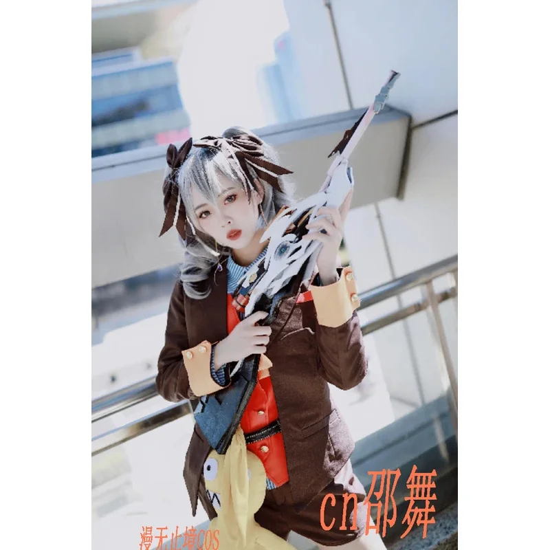 ชุดคอสเพลย์ Honkai Impact 3 Bronya Zaych ปี 2025 ชุดสูทขาสั้นพร้อมวิกผม ชุดยูนิฟอร์มฮาโลวีนสำหรับผู้หญิงและเด็กผู้หญิง Ful