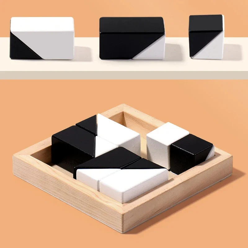 Hidden Blocks Jigsaw Puzzle puzzle Toys Children's Logic Thinking Training Brain Concentration Desktop Games