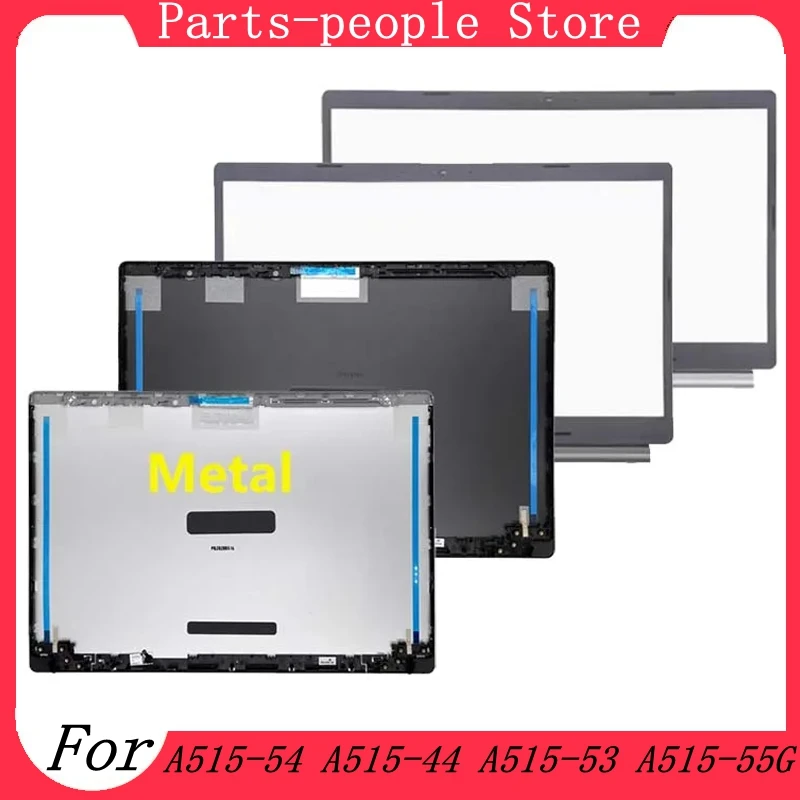 Tela LCD, Tampa Traseira, Moldura Frontal, Dobradiças e Carcaça Superior de Metal para Notebook Acer Aspire 5 A515-54 A515-44 A515-53 55 A515-55G S50-51