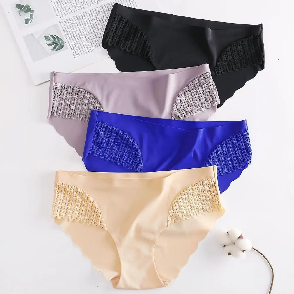 Bragas de lencería Sexy para mujer, ropa interior de seda helada, tangas sin rastro, lencería femenina, tangas para mujer, ropa interior femenina, nuevo