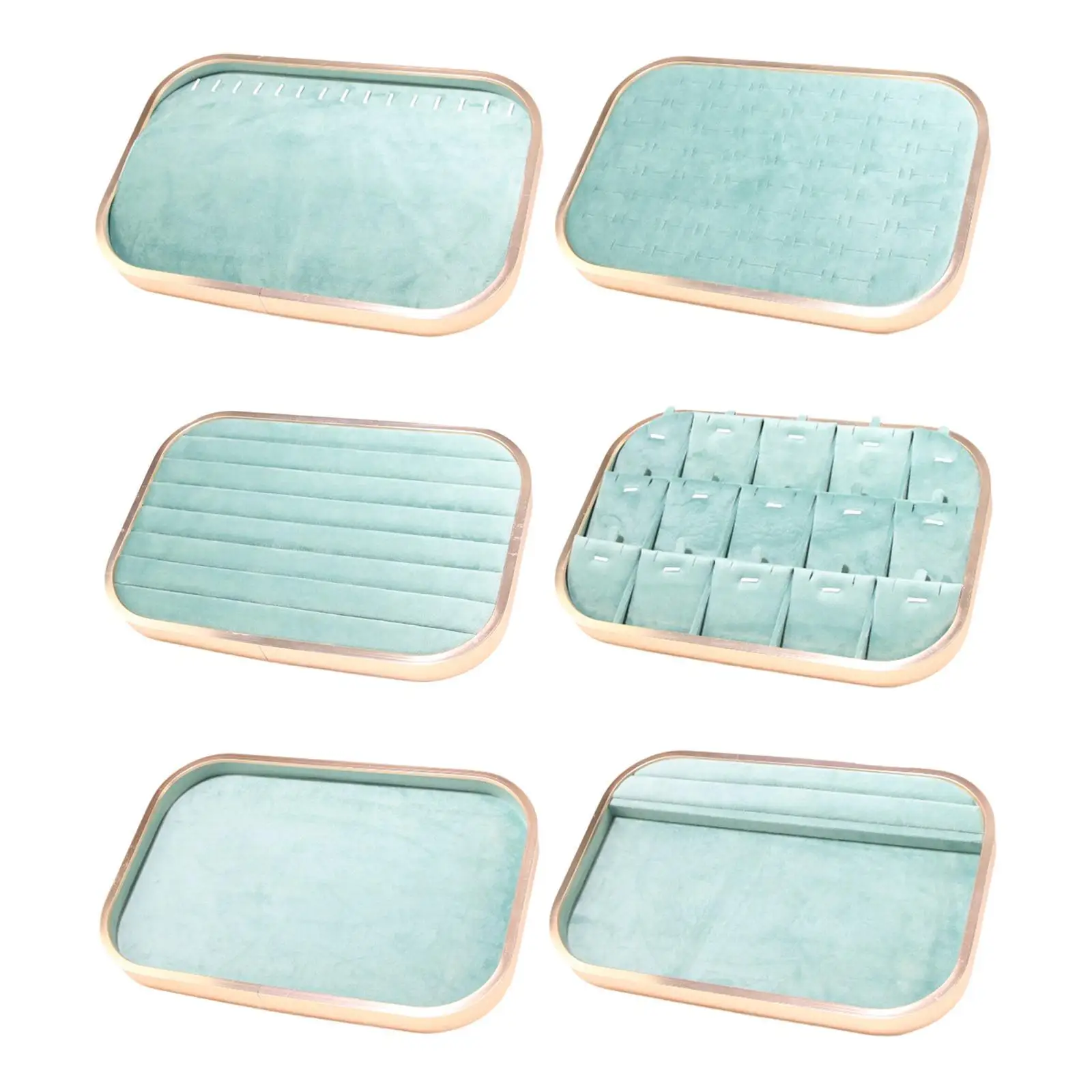 Jewelry Tray Aluminum Alloy Drawer Inserts Container Empty Tray Jewelry Storage Tray for Counter Show Vendors Store Selling