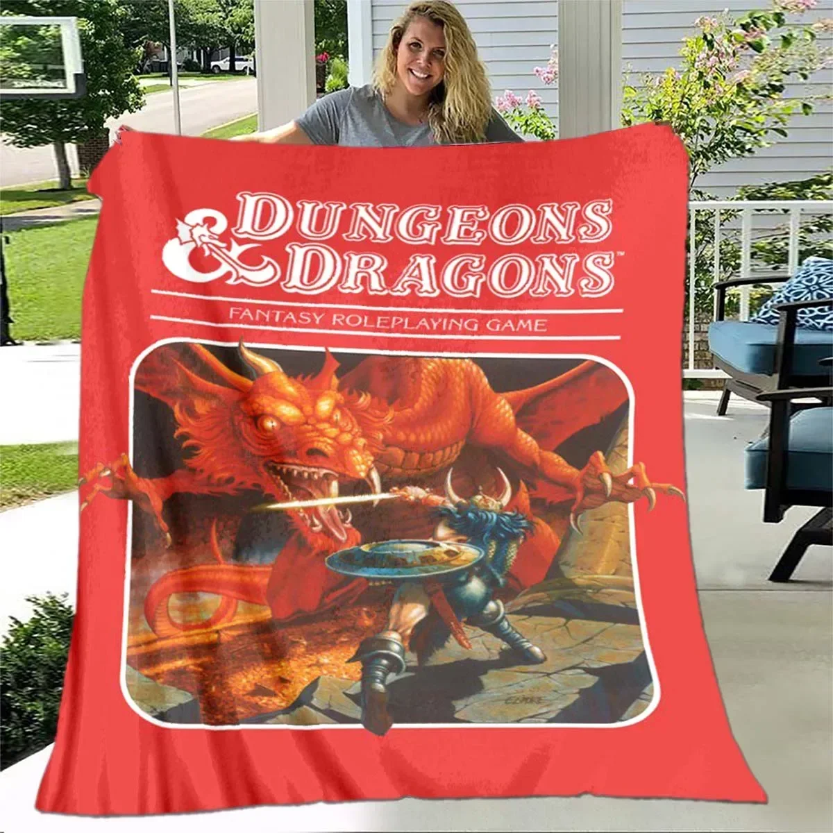 

Dungeons Pattern Blanket Flannel Blanket Super Soft Fleece Throw Blankets Lightweight Warm Blanket for Bedroom Couch Sofa