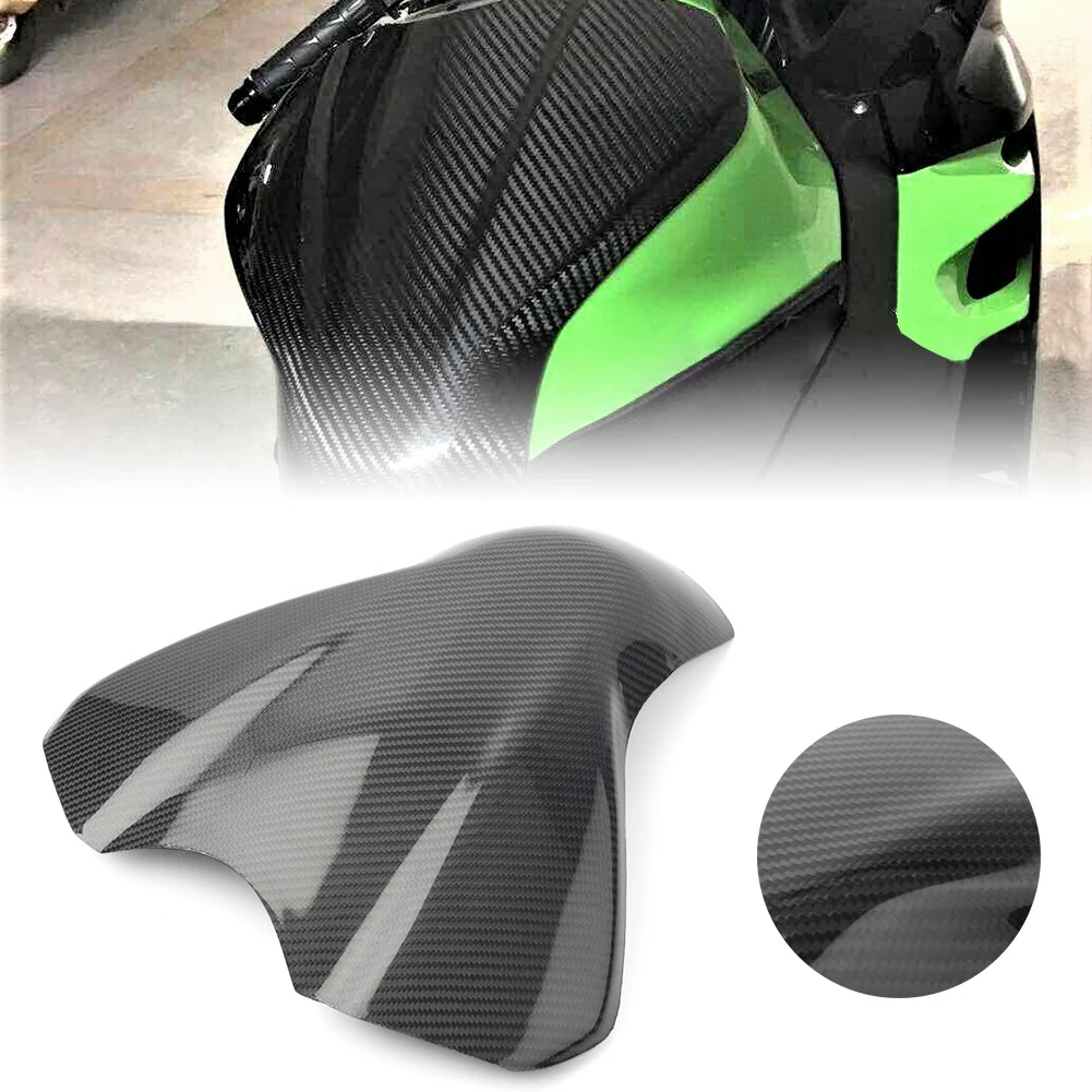 1Pc Motorbike Fuel Gas Tank Cover Fairing Cowl Protector For KAWASAKI Ninja 400 EX400 2018 2019 2020 2021 2022 2023 Carbon Fibre