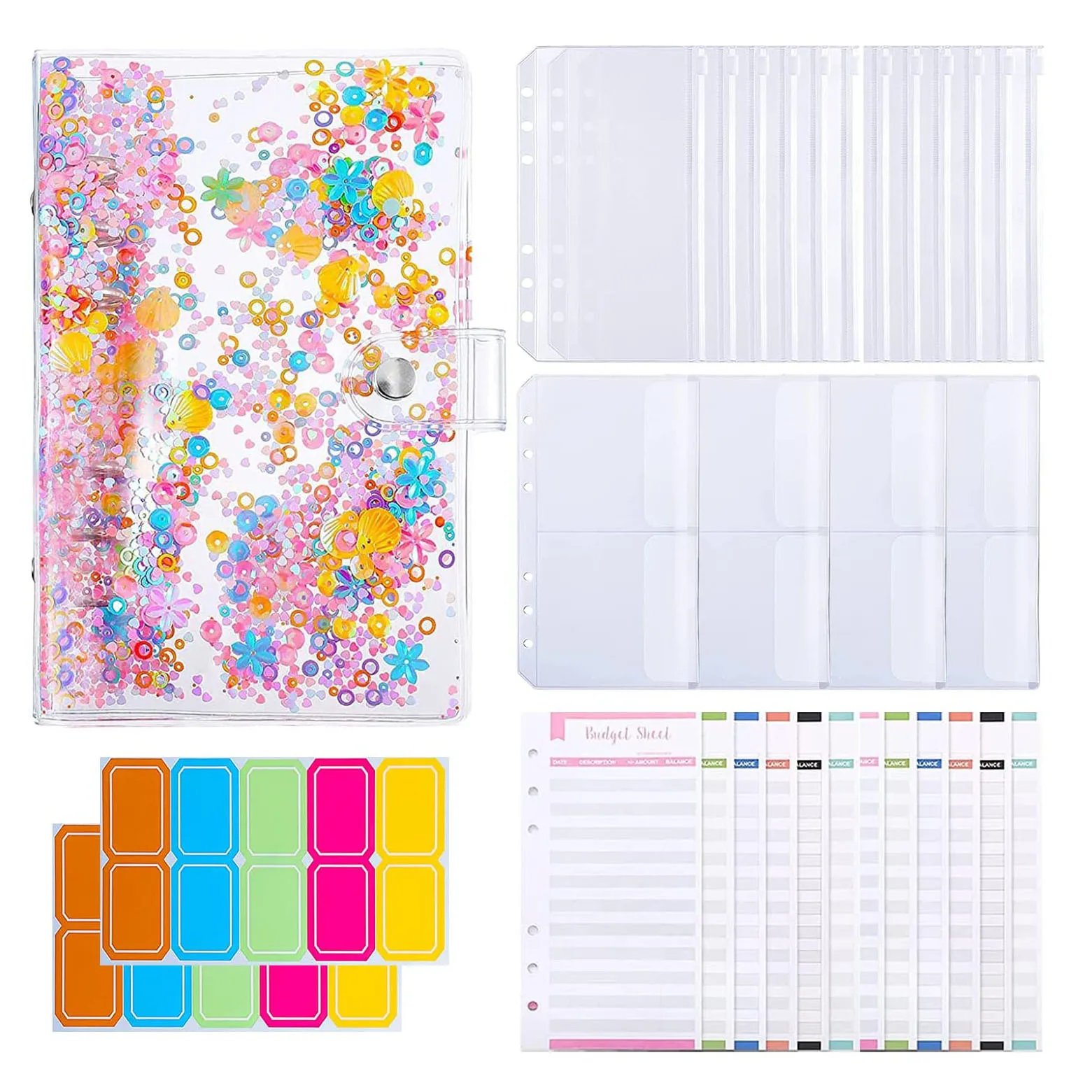 A6 Budget Bindmiddel Notebook Planner Organizer Met Cash Enveloppen Zakken Budget Lakens En Label Stickers Voor Geld Besparen Dagboek