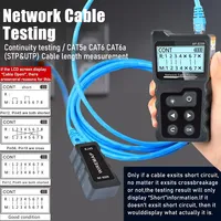 NOYAFA NF-8209 RJ45 Cable Tracker POE Network Wire Checker UTP Tester Cable Scanner Tool for Network Testing
