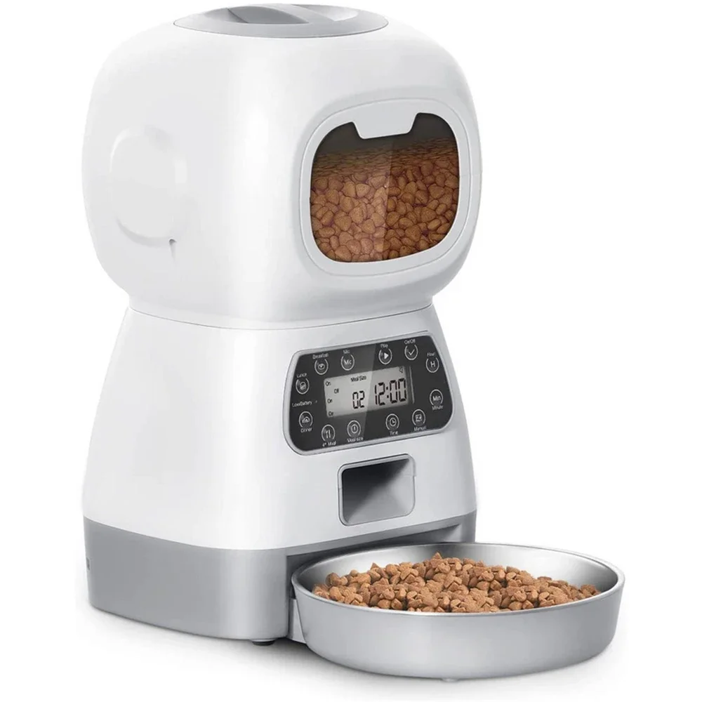 3.5L Automatic Pet Cat Feeder WiFi Smart Swirl Slow Dog Feeder With Voice Recorder Large Capacity Timing Dog Cat Food Dispenser