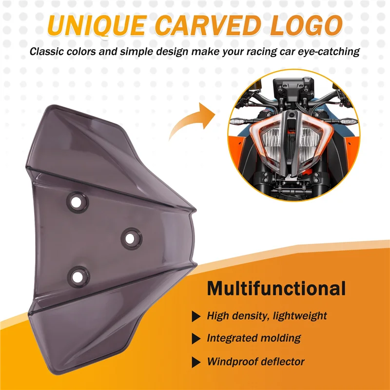 A51K-الزجاج الأمامي للدراجات النارية Flyscreen لـ 1290 Super Duke R 2020-2024 الزجاج الأمامي للمحرك