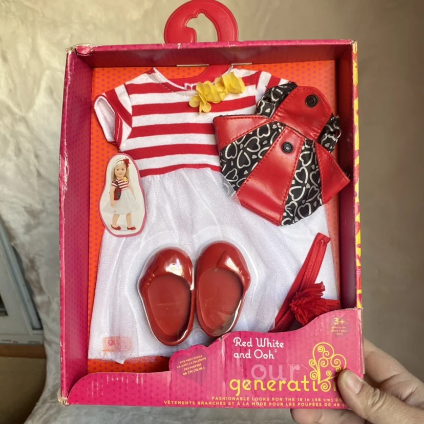 Vêtements De Poupée – Ensemble Robe + Couronne, Pour Poupées 35-43 Cm (18 Pouces) – Tissu Doux, Cadeau Fille