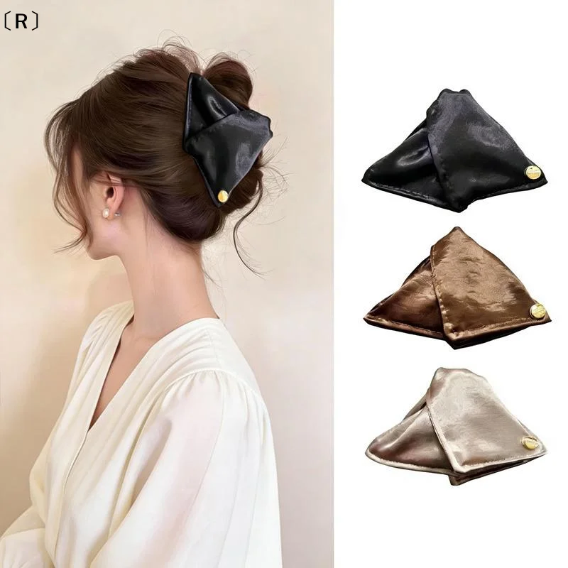 〔R〕French Shell Triangle Hair Clips Women's French Luxury Shark Clip Hair Accessories Premium Sense Commuter Hair Clip