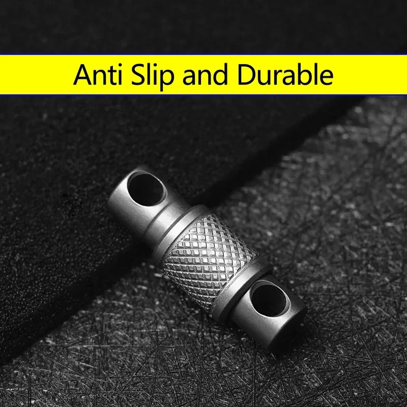 Double Head Quick Release Buckle Aluminum Alloy EDC Tool, Removable Portable Keychain Clip for Outdoor Mountaineering Accessory