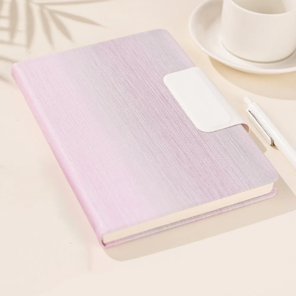 

200 Pages A5 Notebook with Magnetic Buckle PU Leather Cover Business Office Notepad Wear-resistant Thickened Paper