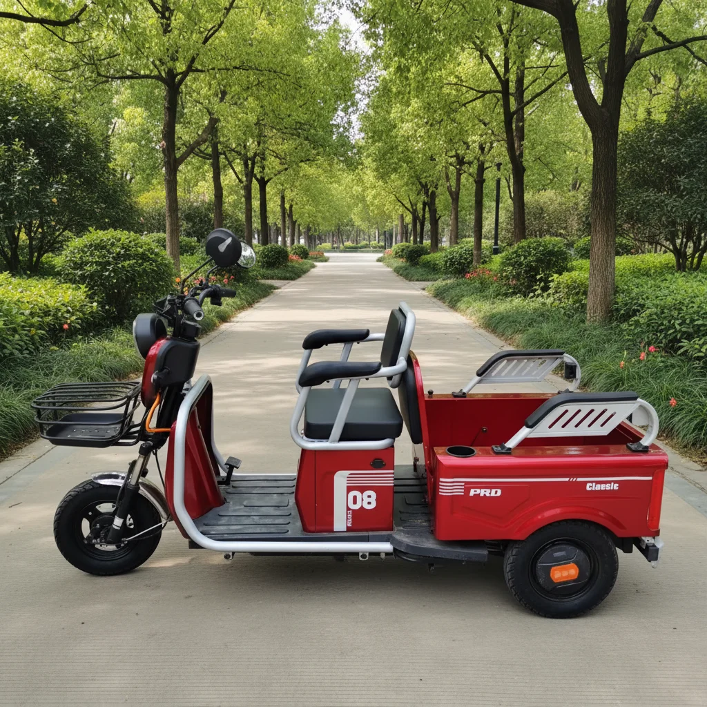 High Quality Adults' Battery-Powered Electric Tricycles 600W Three-Wheel Vehicles With Rear Hub Motor Integrated Battery Sale