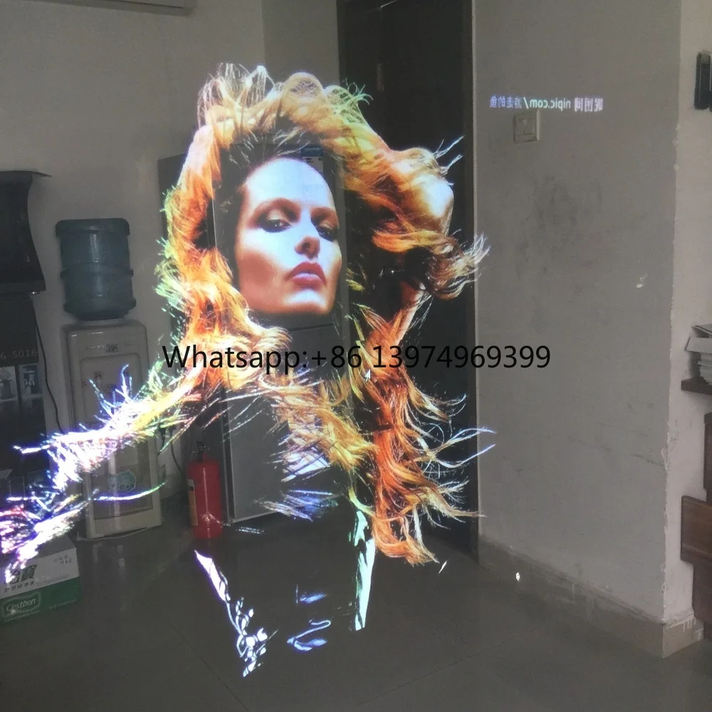 8 Meter Rear Projection Film Holographic clear Rear Projection Film Creat Virtual Hologram Window Shop Advertising