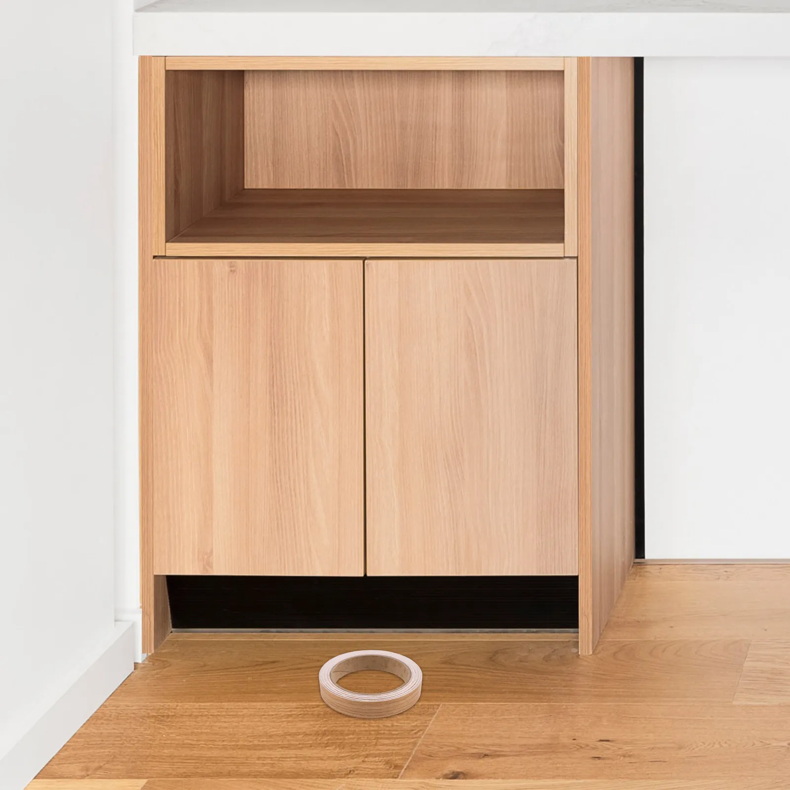 

2 рулона самоклеящейся ленты под дерево 1000x1.8см, цвет хаки, для ремонта царапин на дверцах шкафов, гардеробов и плинтусах