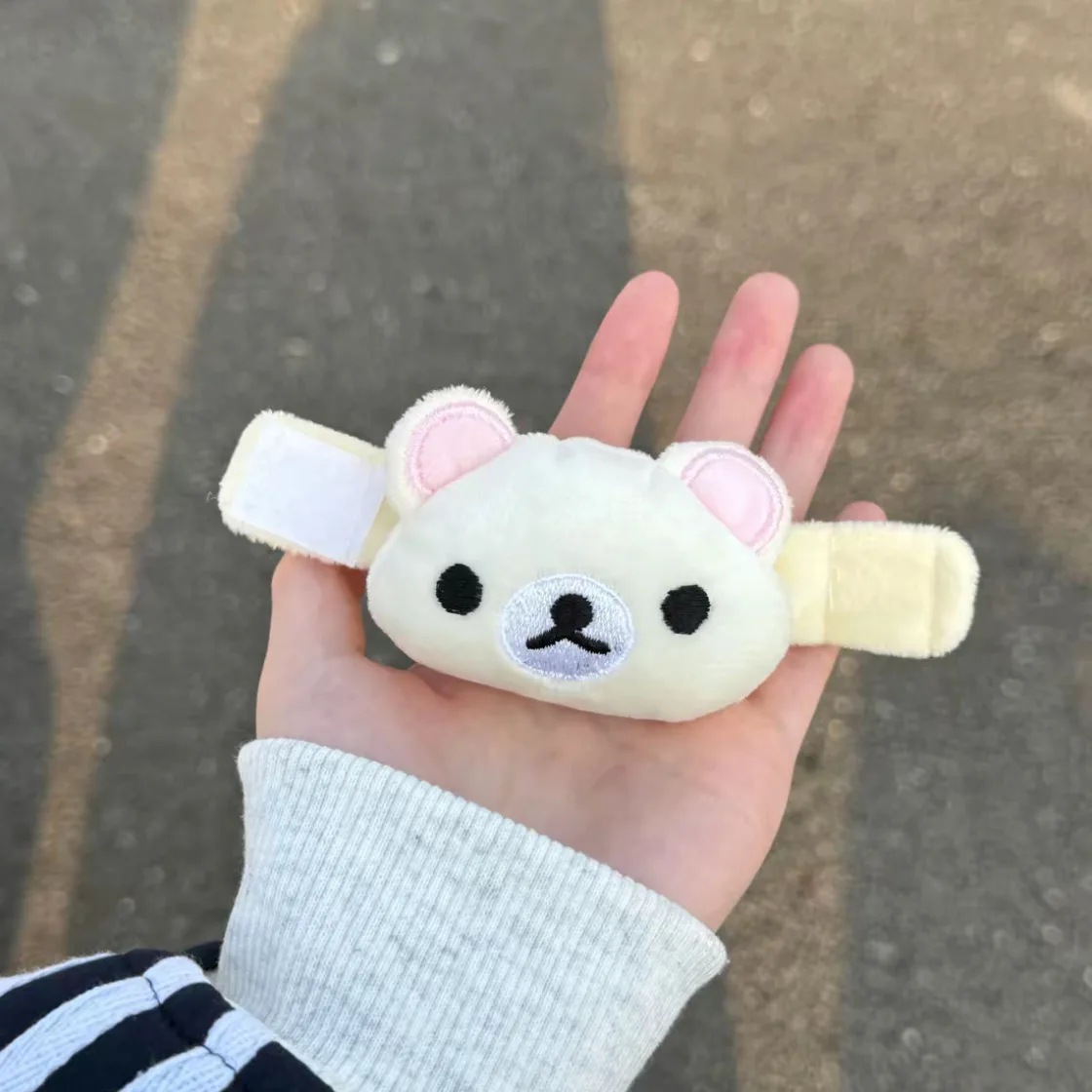 Cartoon Rilakkuma Kawaii Flauschiger Niedlicher Weicher Plüschbär Schlüsselanhänger Taschenanhänger Rucksack-Dekoration Anhänger Geschenk für Beste Freundin Freund Geschenke