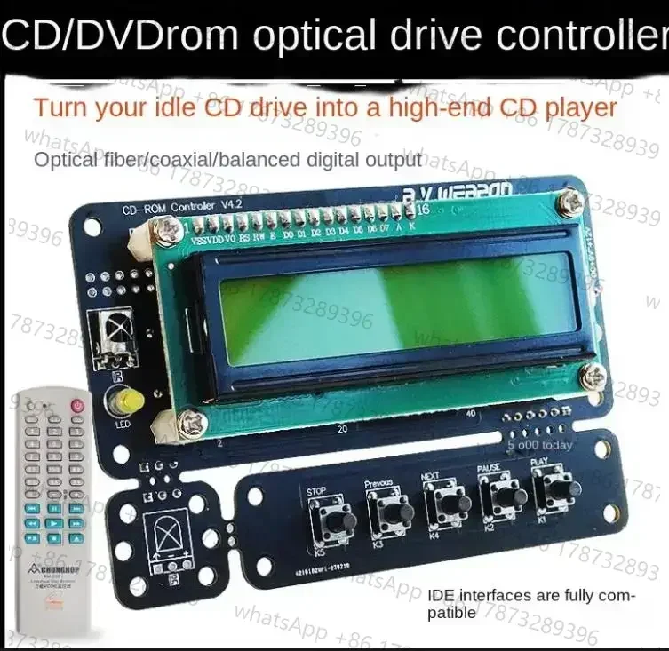 Contrôleur de lecteur optique CD, lecteur de CD, lecteur d'ordinateur, carte de sortie coaxiale