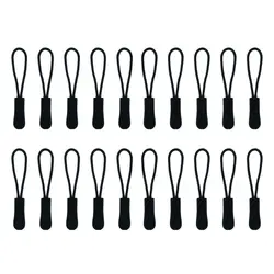 20Pcs Replacement Zipper Pulls Cord Extender for Backpacksjackets Luggage Purses Handbags