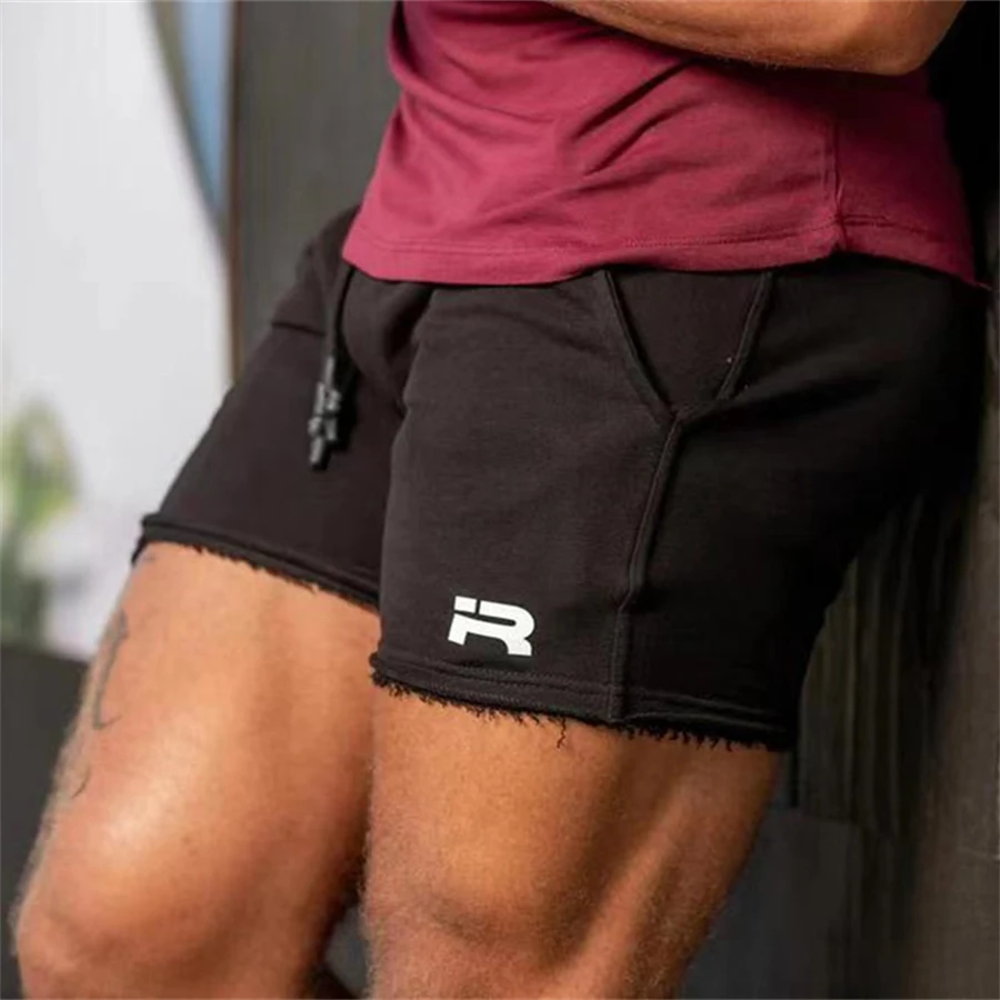 2023 New Male Running Shorts Summer Men Letter Print Elastic Waist Jogging Gym Fitness Shorts Quick Dry Training Casual Shorts