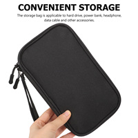 Digital Accessories ganizer Bag Black Waterproof Travel Cable Storage Pouch Portable Holder Electronic