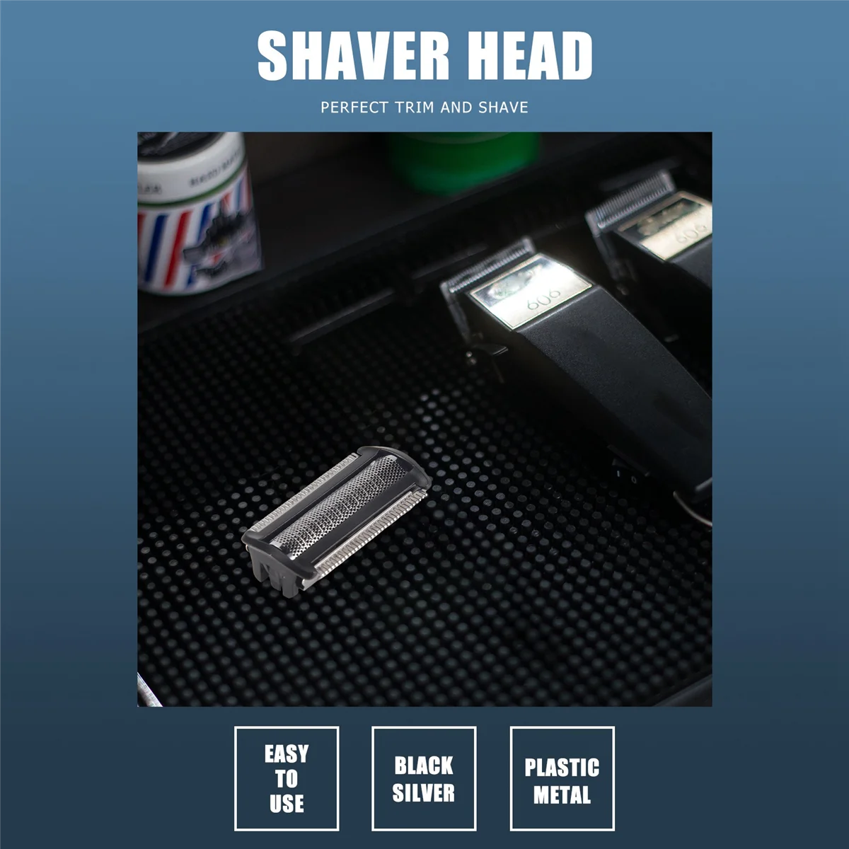 A08I 3 Pack Shaver Head Replacement Trimmer for Philips Bodygroom BG 2024 - 2040 S11 YSS2 YSS3 Series with Brush