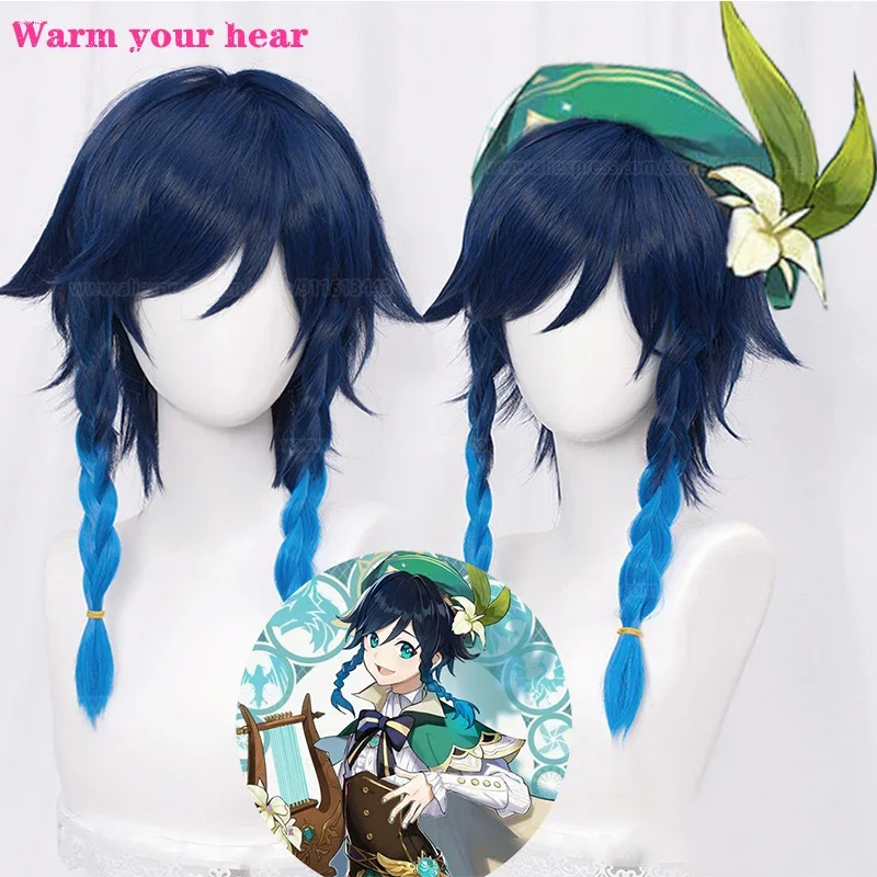 Peluca de Cosplay de alta calidad Kuki Shinobu Yelan Tartaglia Diluc Twenty Kazuha, barbie Xiao Kamisato Ayato Eula Klee