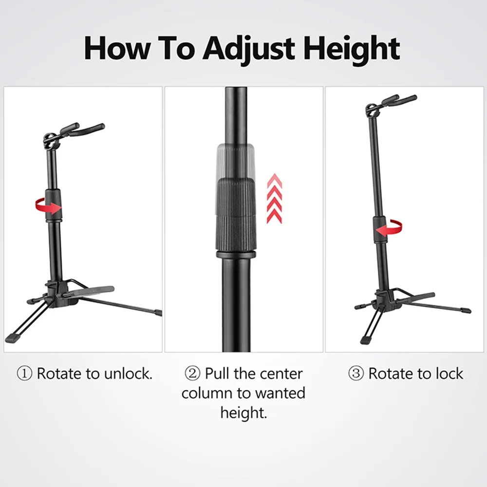 

A64T-Foldable Digital Wind Instrument Stand Adjustable Metal Aerophone Holder Musical Instrument Stand