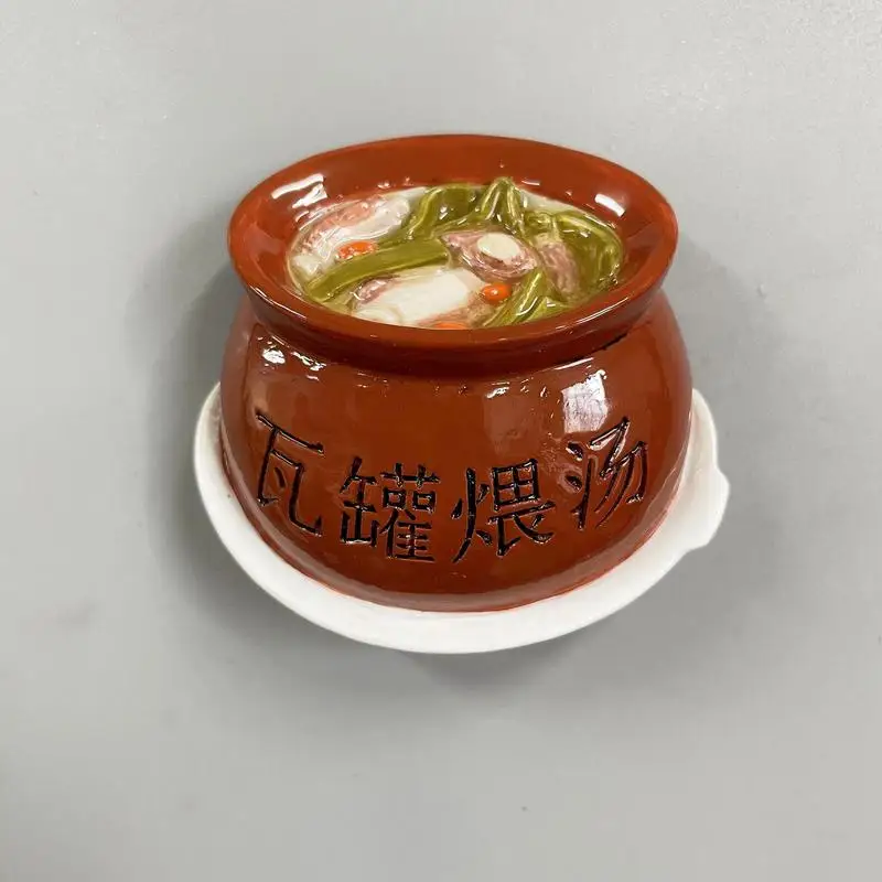 Creative 3D Food Fridge Magnets Cute Chinese Food Kitchen Fridge Magnet Sticker Home Decor 3D Resin Food Refrigerator Magnets