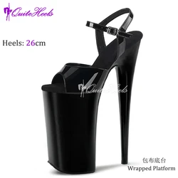 Sexy 26cm High Heels Sandals Stripper Heels Strip Pole Dance Shoes New Peep Toe  Party Models Stage Show Shoes
