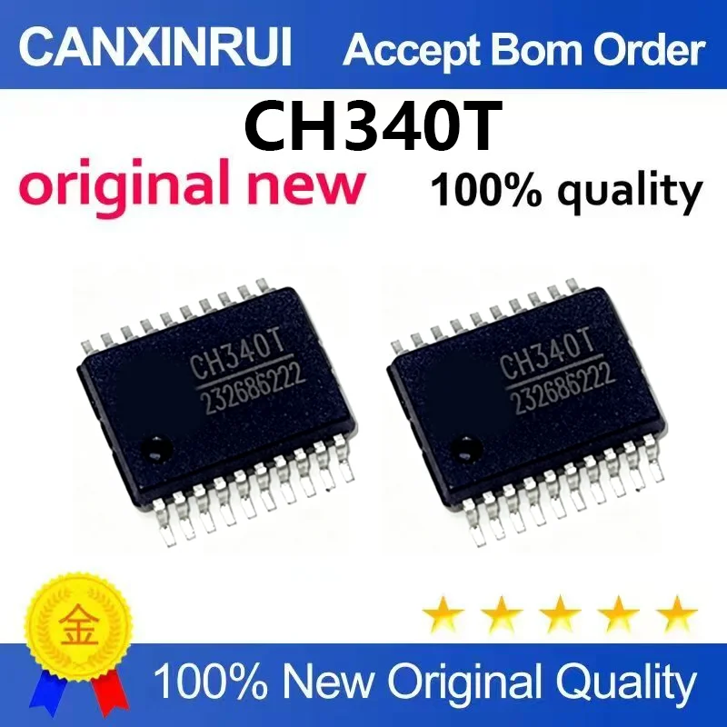 （5pcs-100pcs)New original patch CH340T SSOP-20 USB to serial chip