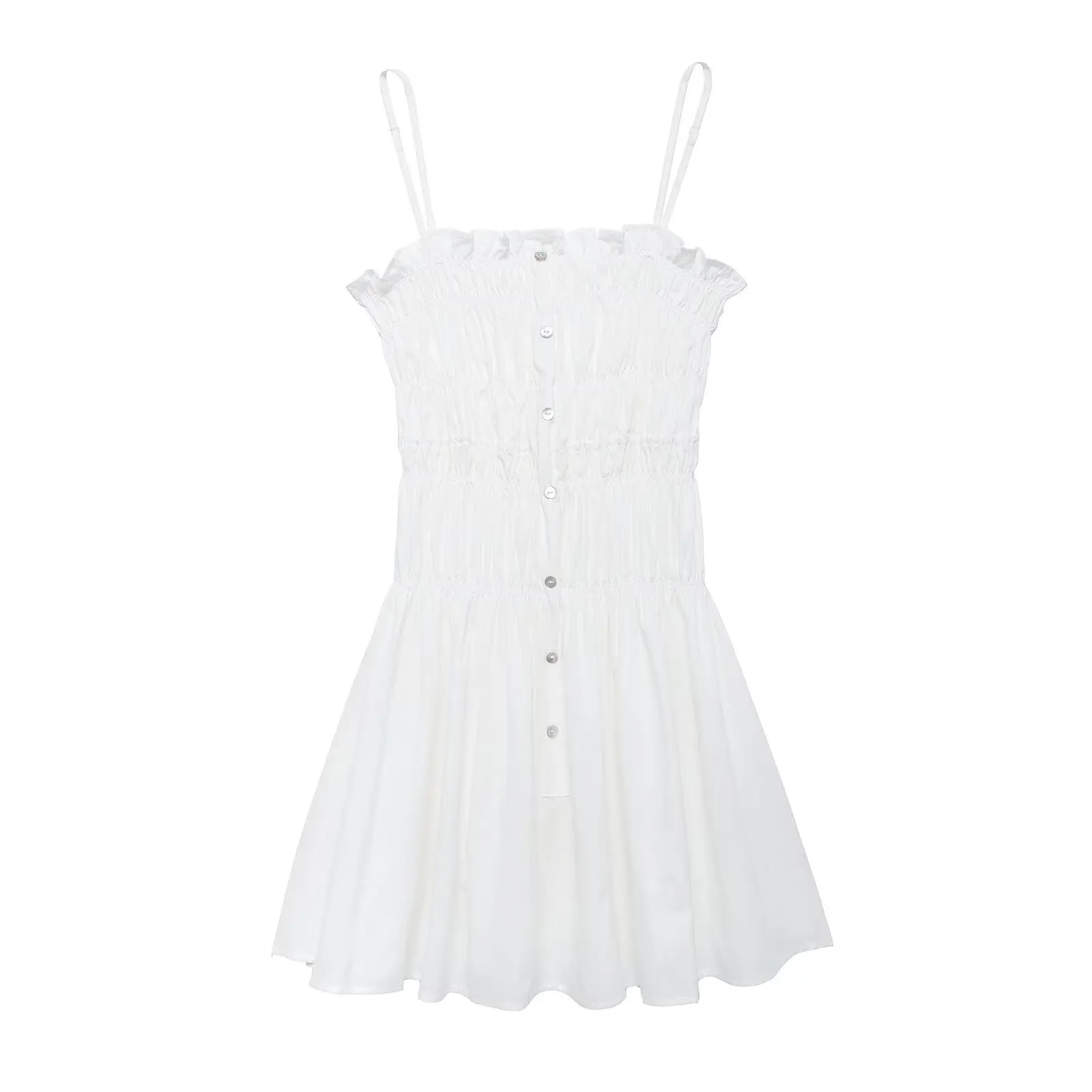 فستان JNLEAOG الخريفي الجديد العصري غير الرسمي بدون أكتاف للنساء، مصنوع من ألياف البوليستر، تنورة على شكل حرف A مع إغلاق بزر ...