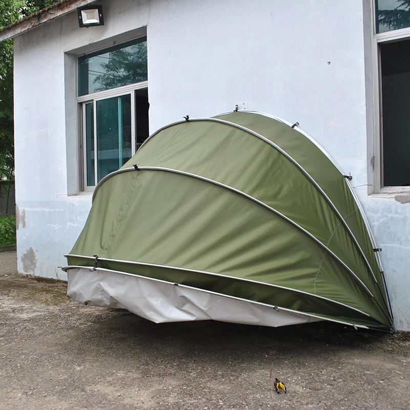 Imagem -03 - Fácil Acesso Cobertura Motocicleta Tent Permanente Instalar na Parede ou Cerca Barracas de Bicicleta Portátil Espaço-economizando Armazenamento Tent