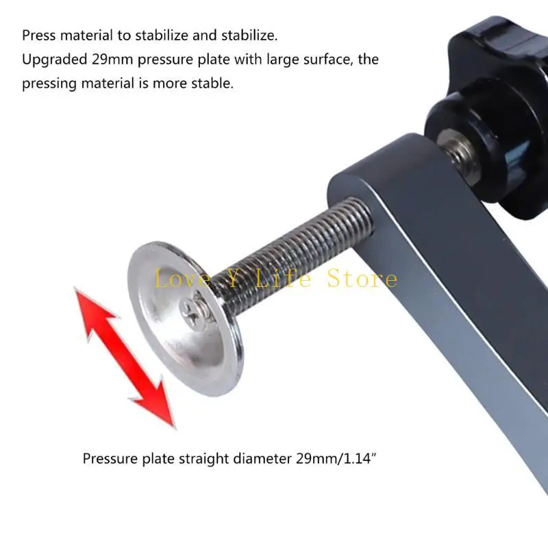 L74C 2pcs Banco Punzione per lavorazione a legna Futti a mano Funzionamento Funzione per cani Morsetto Clip Desktop Portable