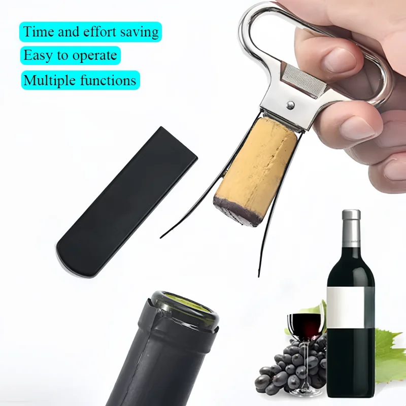

Wine Bottle Opener Pumps Cork Waiters Corkscrew Out Tool Handheld Labor-saving Type Corks Pulle Foil Cutter Accessories