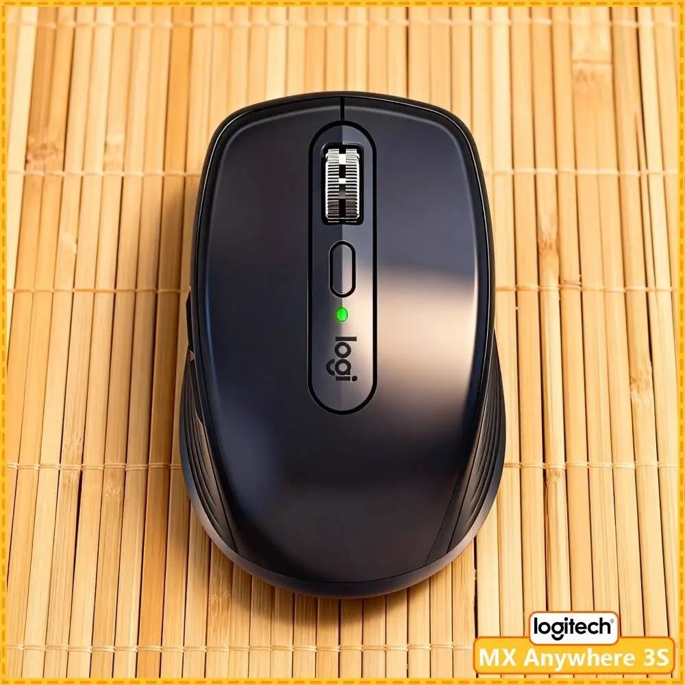 Creator MX Anywhere 3S - 8000 DPI, Precision Scroll, Silent Click, Perfect for Stationery Brand Poster & Design Task