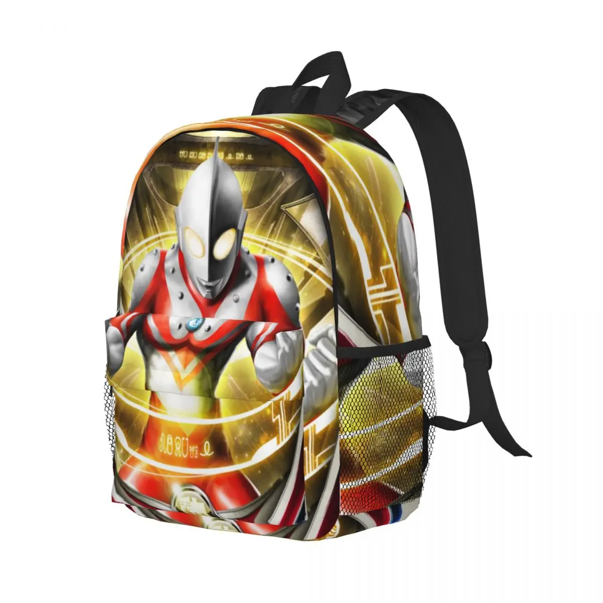 Ultraman New Fashion Zaino universitario impermeabile ad alta capacità Borsa da viaggio per laptop alla moda da 15 pollici