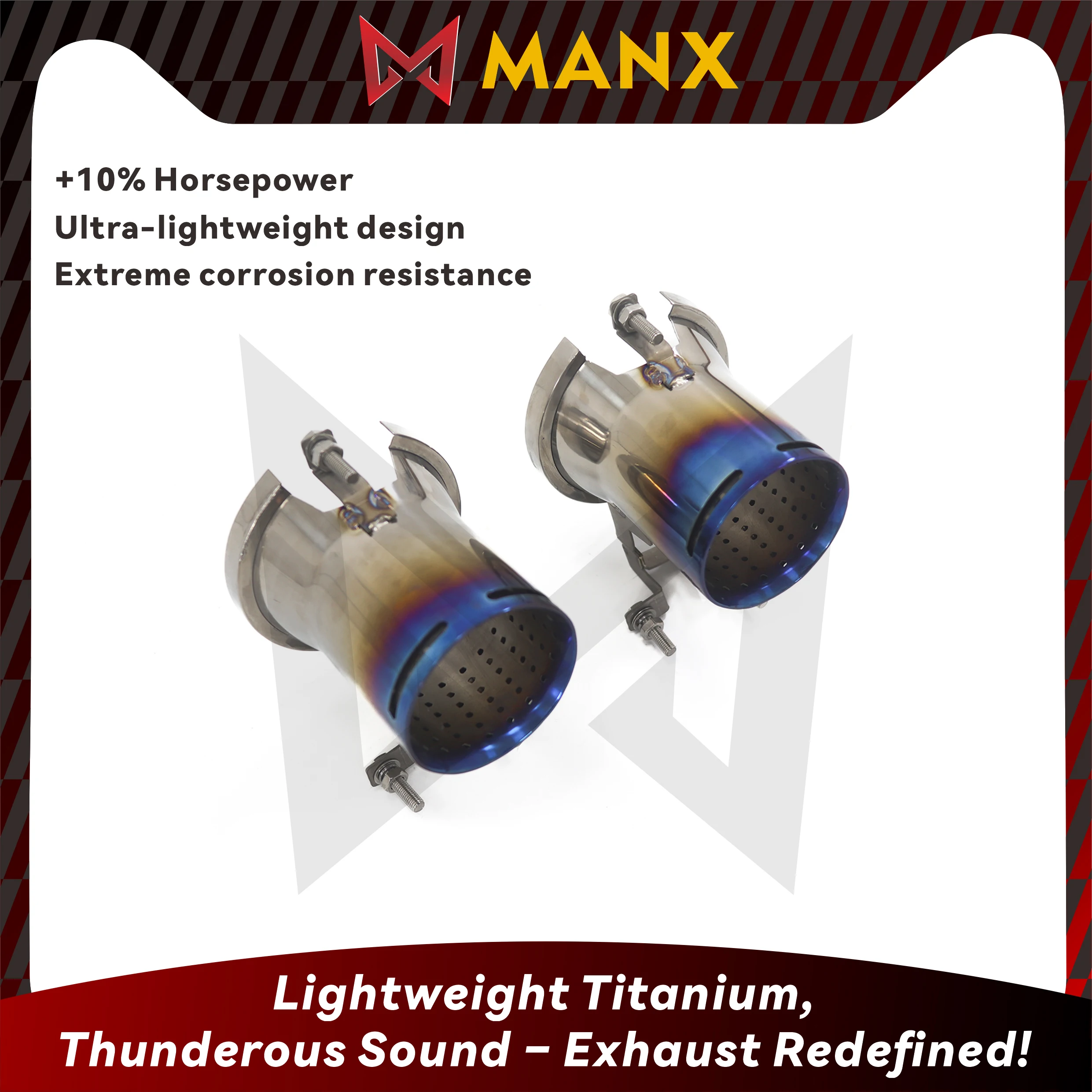 

MANX Exhaust Exclusive Tips For Lamborghini Aventador SVJ LP770 Titanium Exhaust Tips Exhaust Pipe Accesorios Para Auto