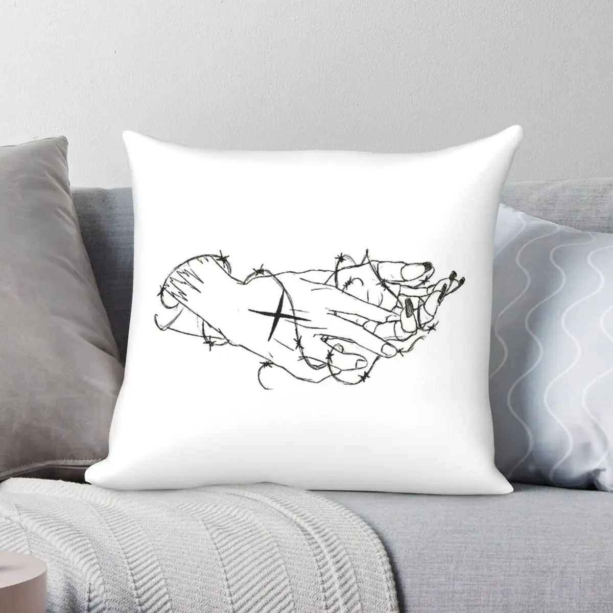 D. Gray-Man Allen Walker Pillowcase Polyester Linen Velvet Creative Zip Decor Bed Cushion Case