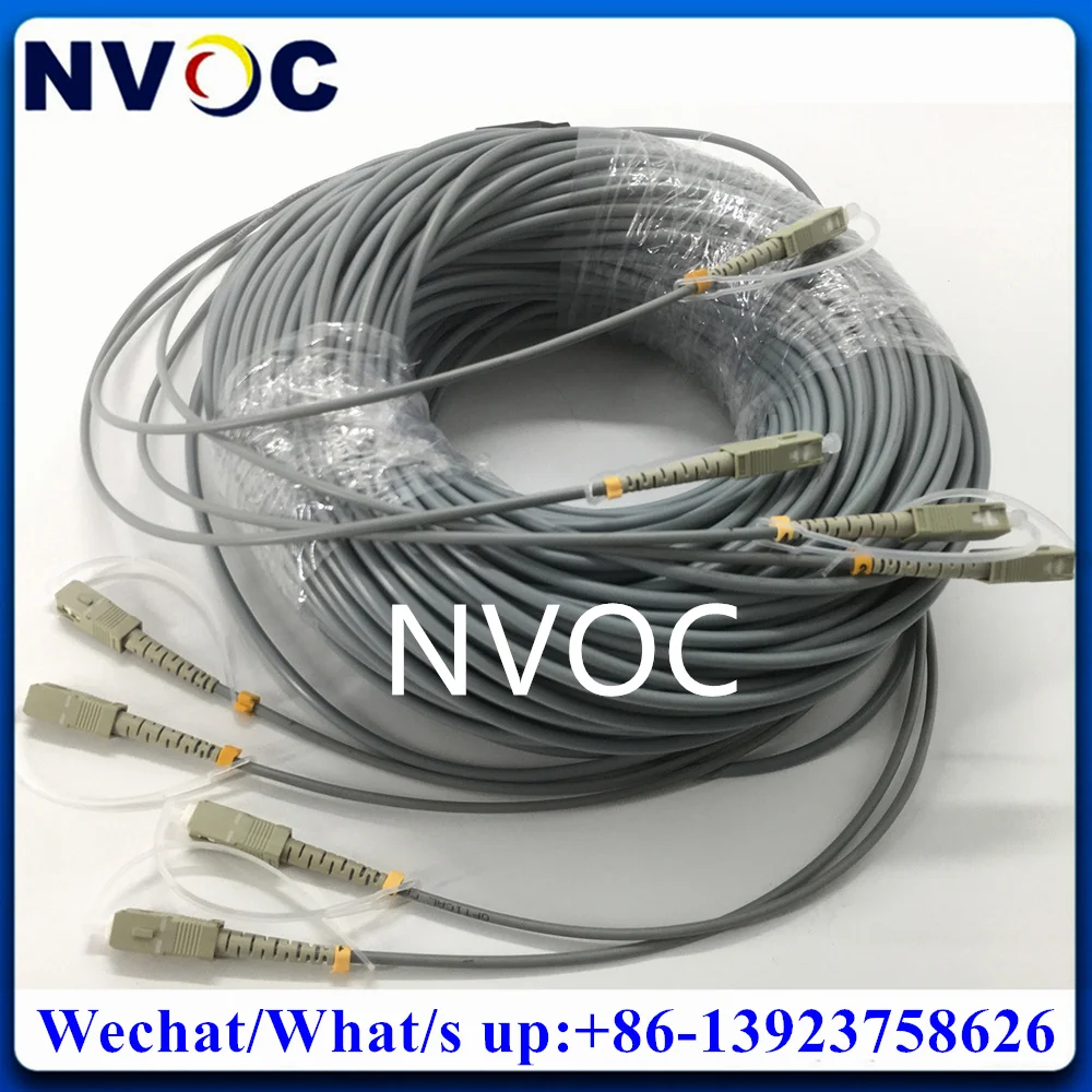 

50M 6Core MM 50/125,PVC Jacket,LC/UPC-LCPC FC SC ST Armored Mini Unitube Indoor Outdoor Fiber Optic Patch Cord Cable Connector