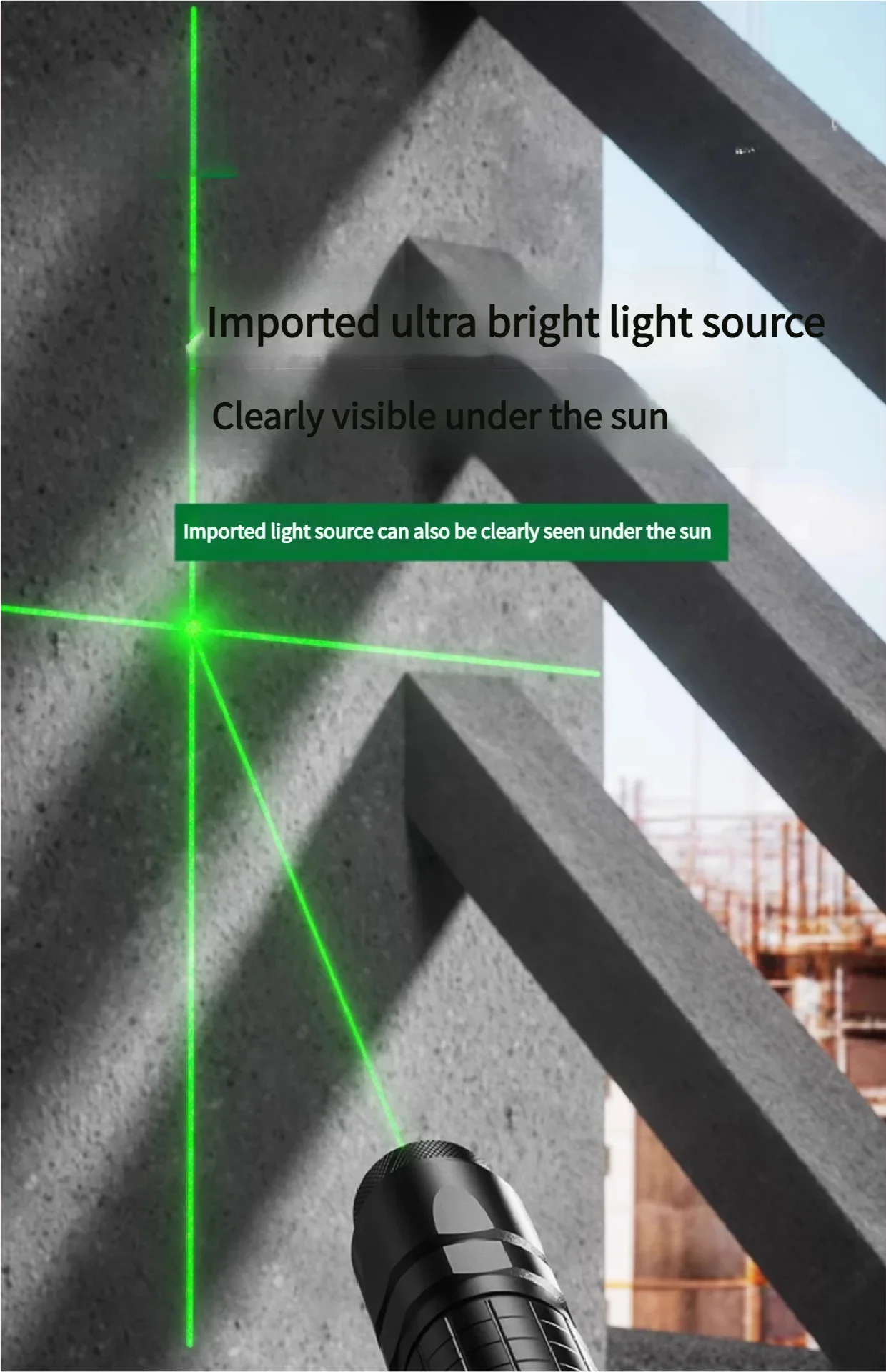 Self-Leveling Laser Tool: Cross Line Laser Level, Infrared Positioning Pointer & Alignment Marking Pen for Construction, Enginee