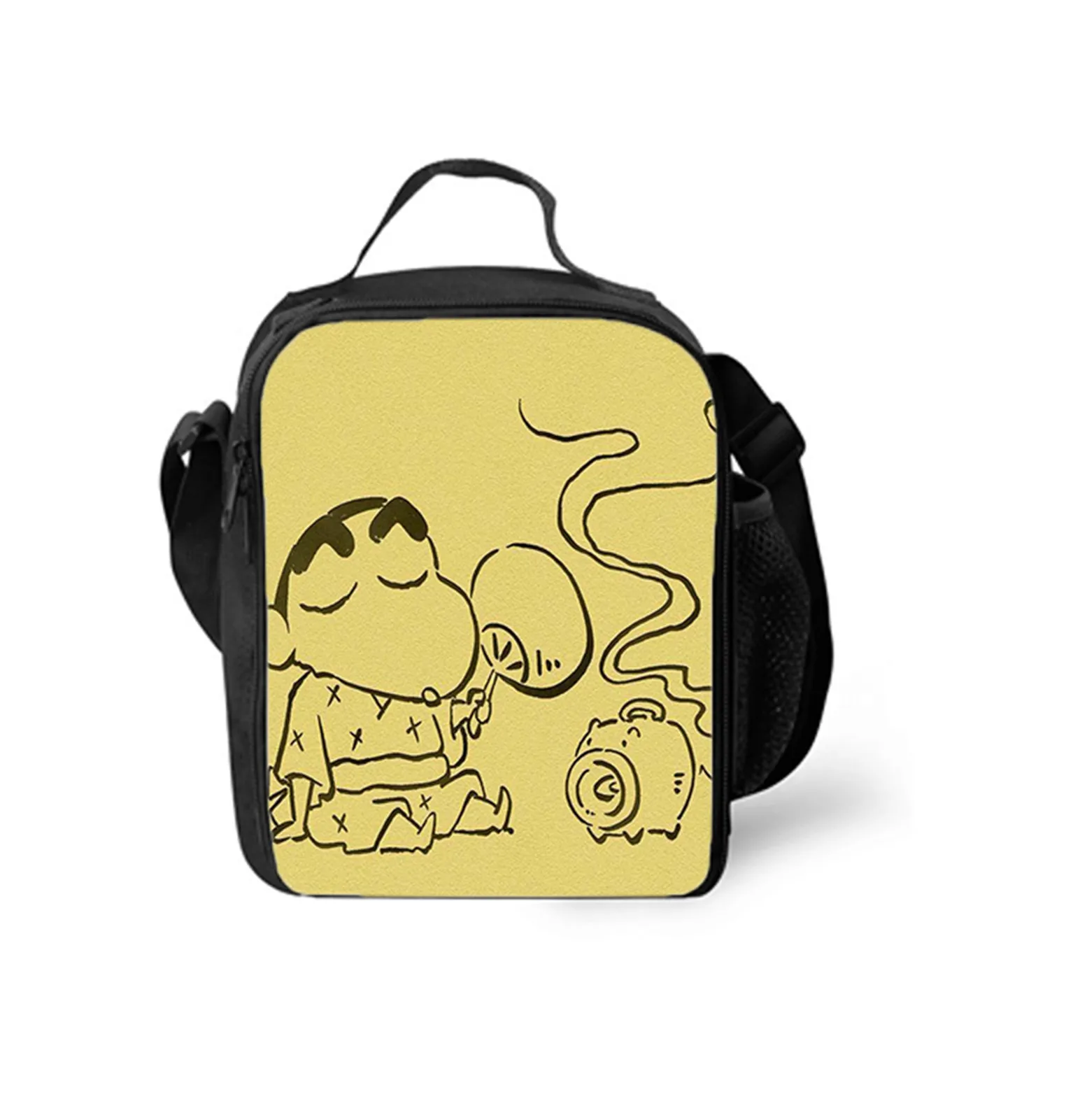 

Little Kids Classic Leak Proof Cooler Bag,Crayon Shin-chan Insulated Lunch Box for School Outdoor