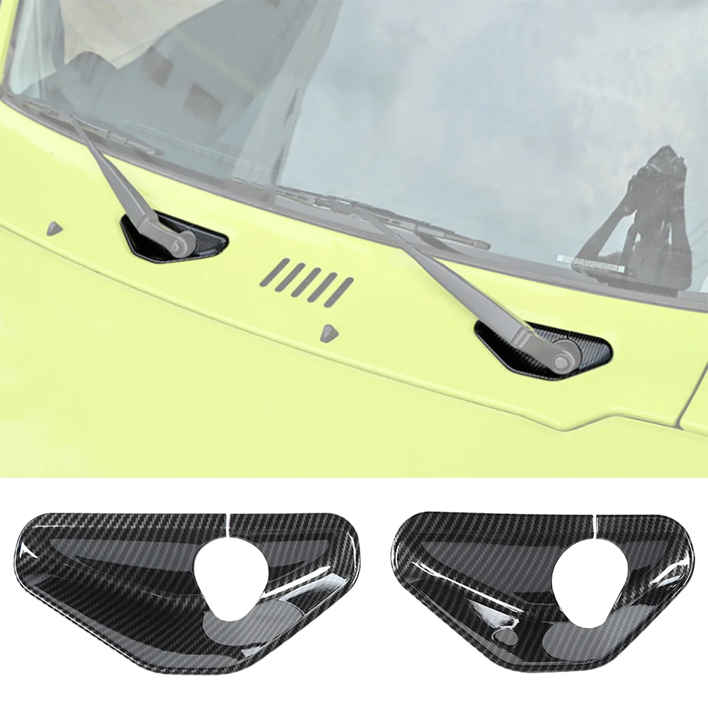 

Car Front Windshield Wiper Base Decoration Cover Sticker Frame for Suzuki Jimny JB64 JB74 2019-2025 Auto Exterior Accessories
