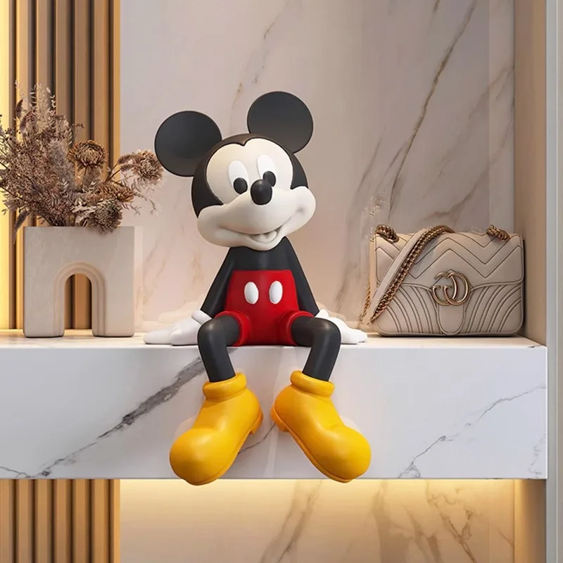 Hot Cartoon Sitting Posture Mickey Decoration Entrance Foyer Wall Cabinet Living Room Wine Cabinet Tv Cabinet Desktop Trend Toy