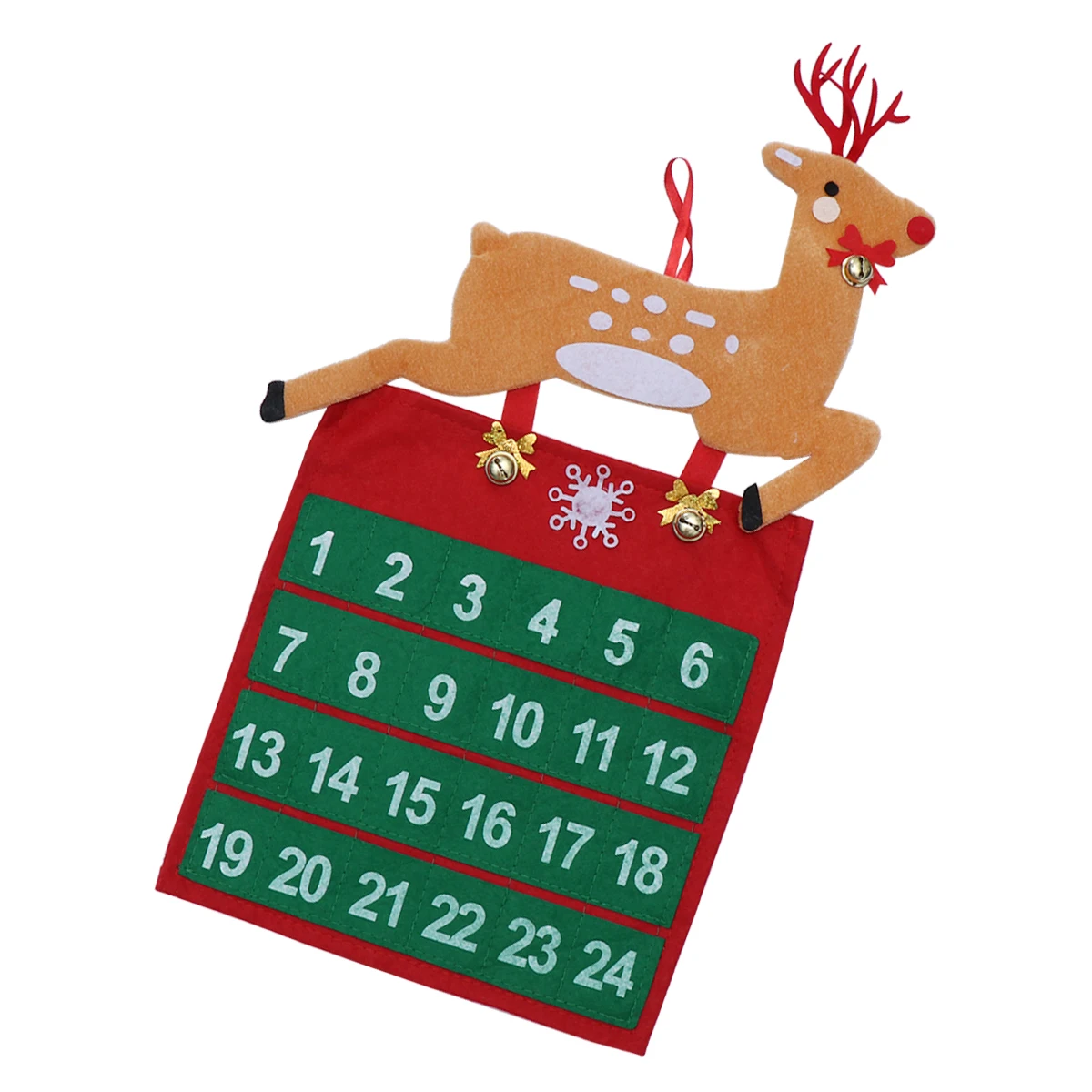 

Nonwoven Christmas Countdown Calendar Advent Hanging Decor Fabric Holiday Family Fun Festive Atmosphere