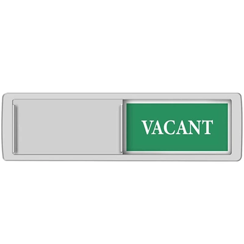 Privacy Occupied/Vacant Door Sign for Home Offices Vacant or In Use Slider Dropship