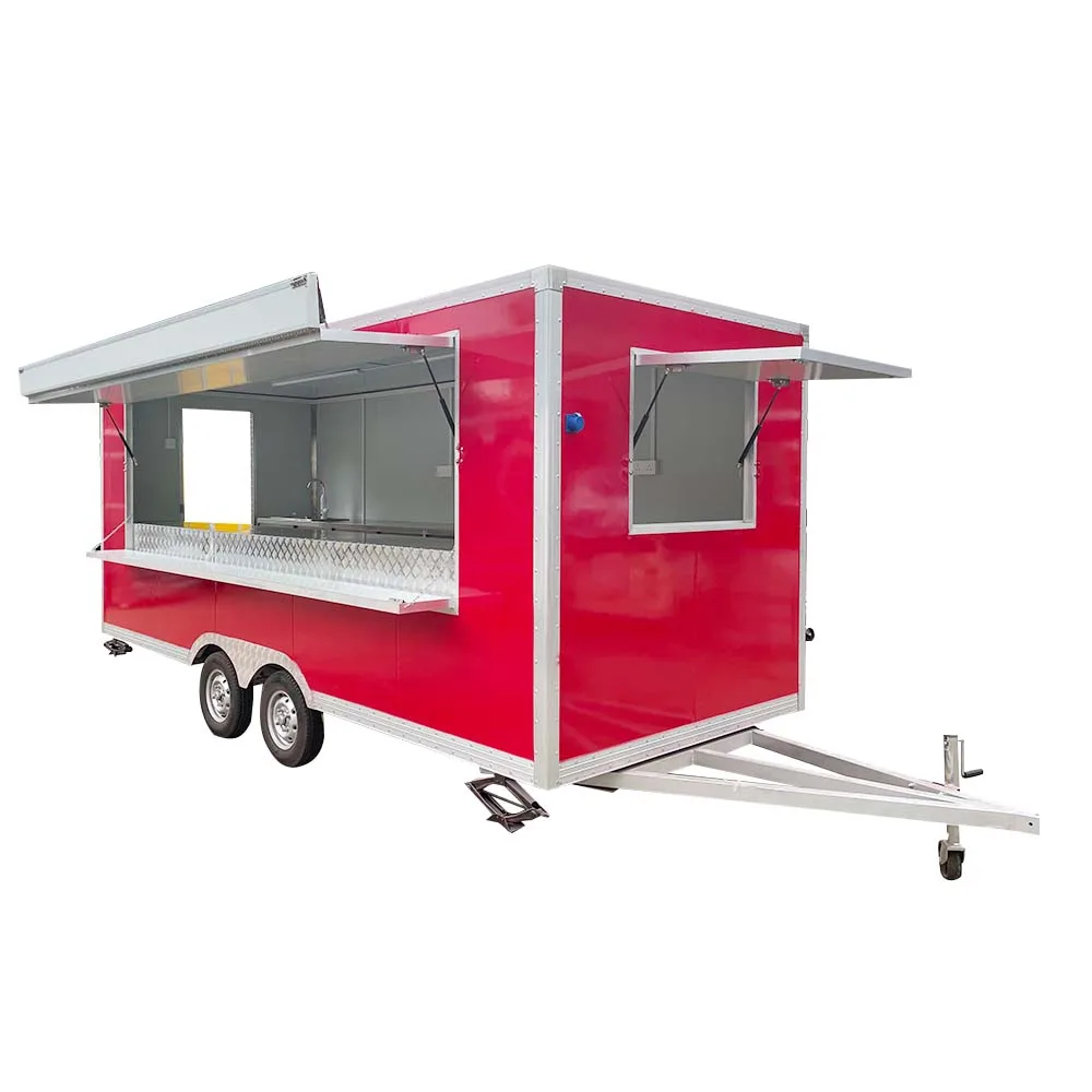 Usa Standard Mobile Food Truck With Full Kitchen Concession Food Trailer Hot Dog Coffe Ice Cream Cart