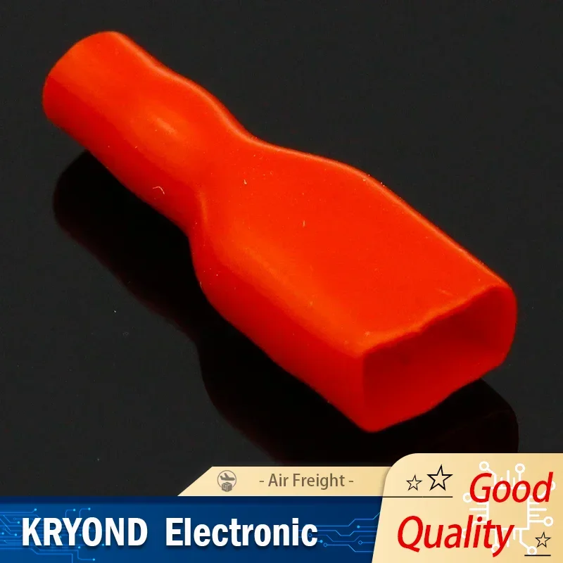 50PCS Cover Case for 6.3mm Crimp Terminal Spade Connector Terminal Cap